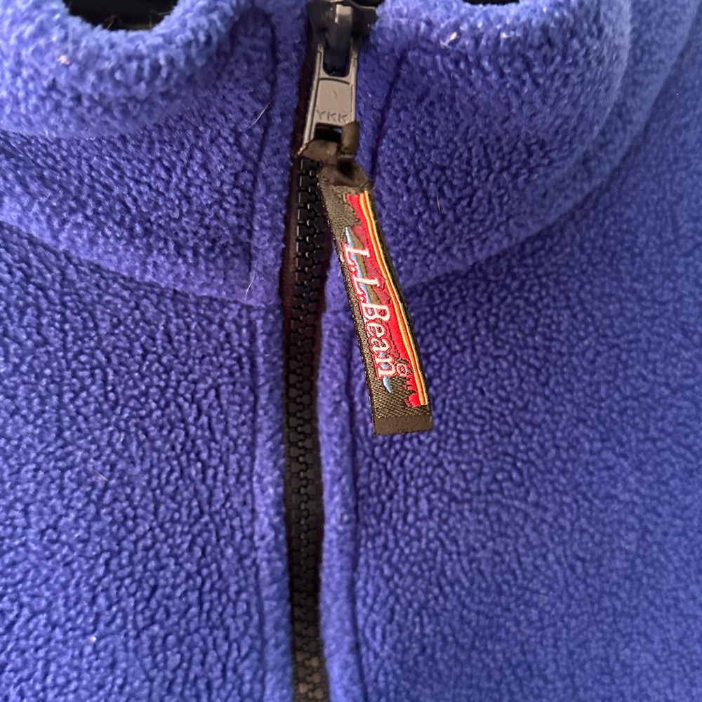 L.L. Bean Men’s Royal Blue Fleece Vest Vintage - Polartec - Size L - Picture 2 of 6